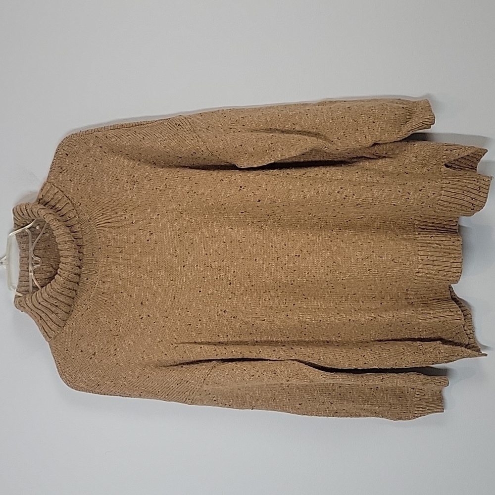 J. Jill neutral beige granola cowl neck tunic sweater size medium